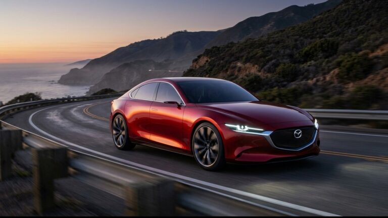 2027 Mazda 6 EV sleek RWD electric sedan comeback range targets and global availability